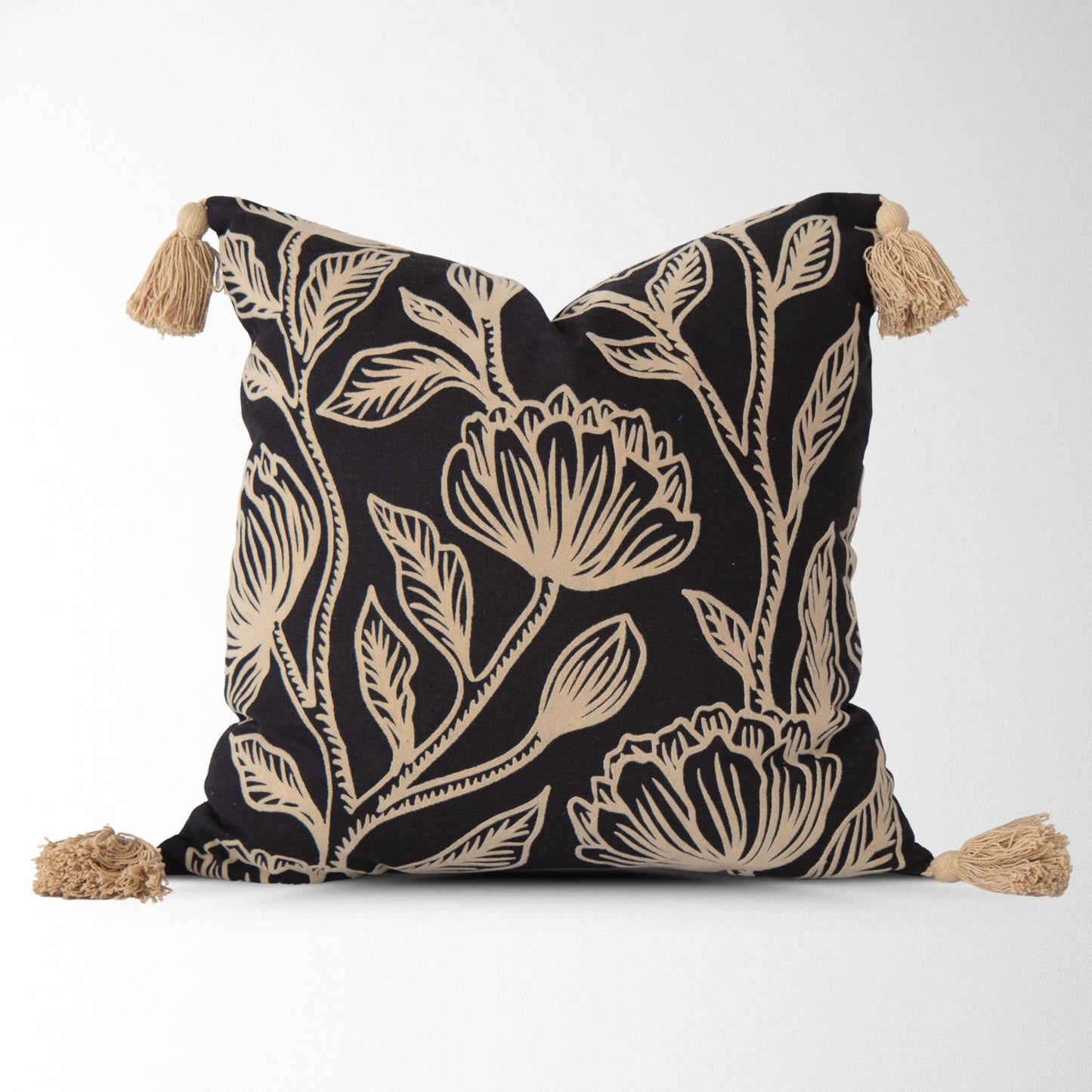 Diana Embroidered Vintage Floral Pillow Cover