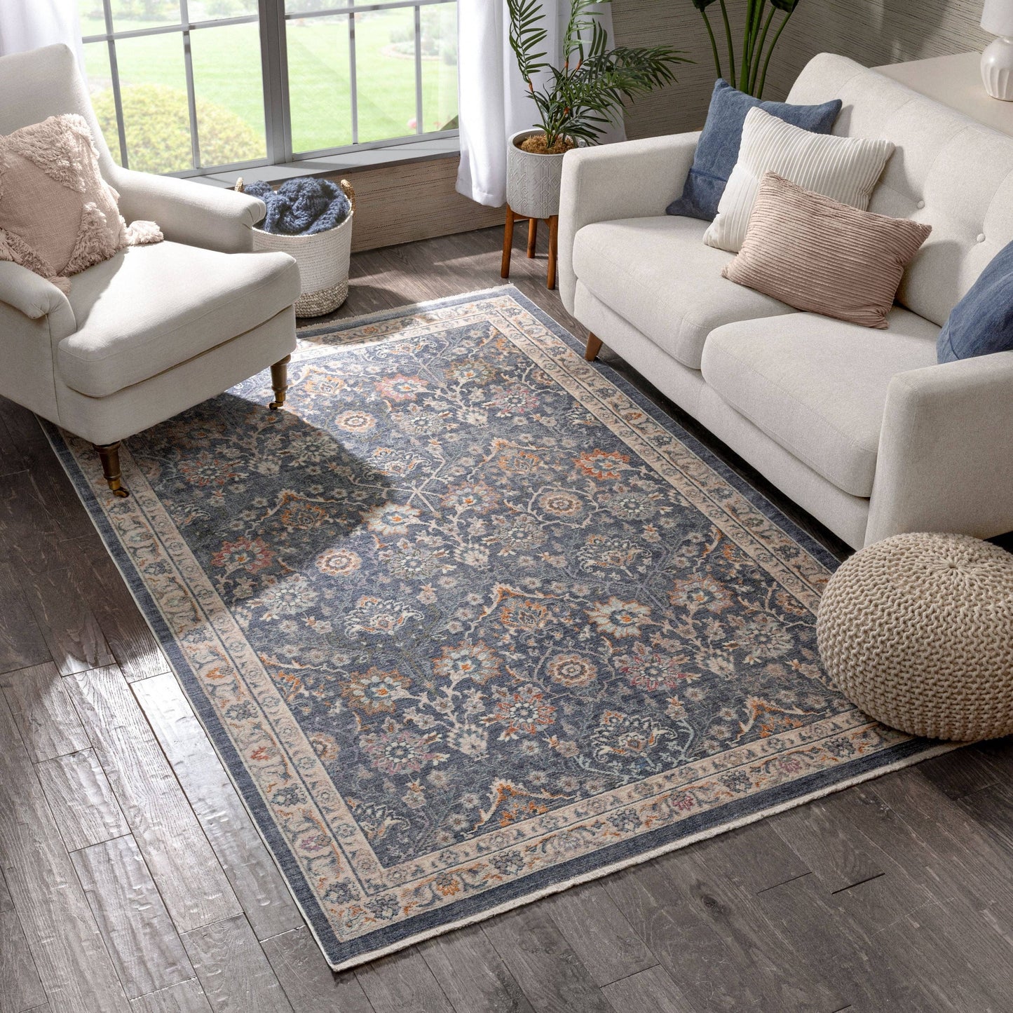 Zocalo Global Vintage Oriental Blue Rug