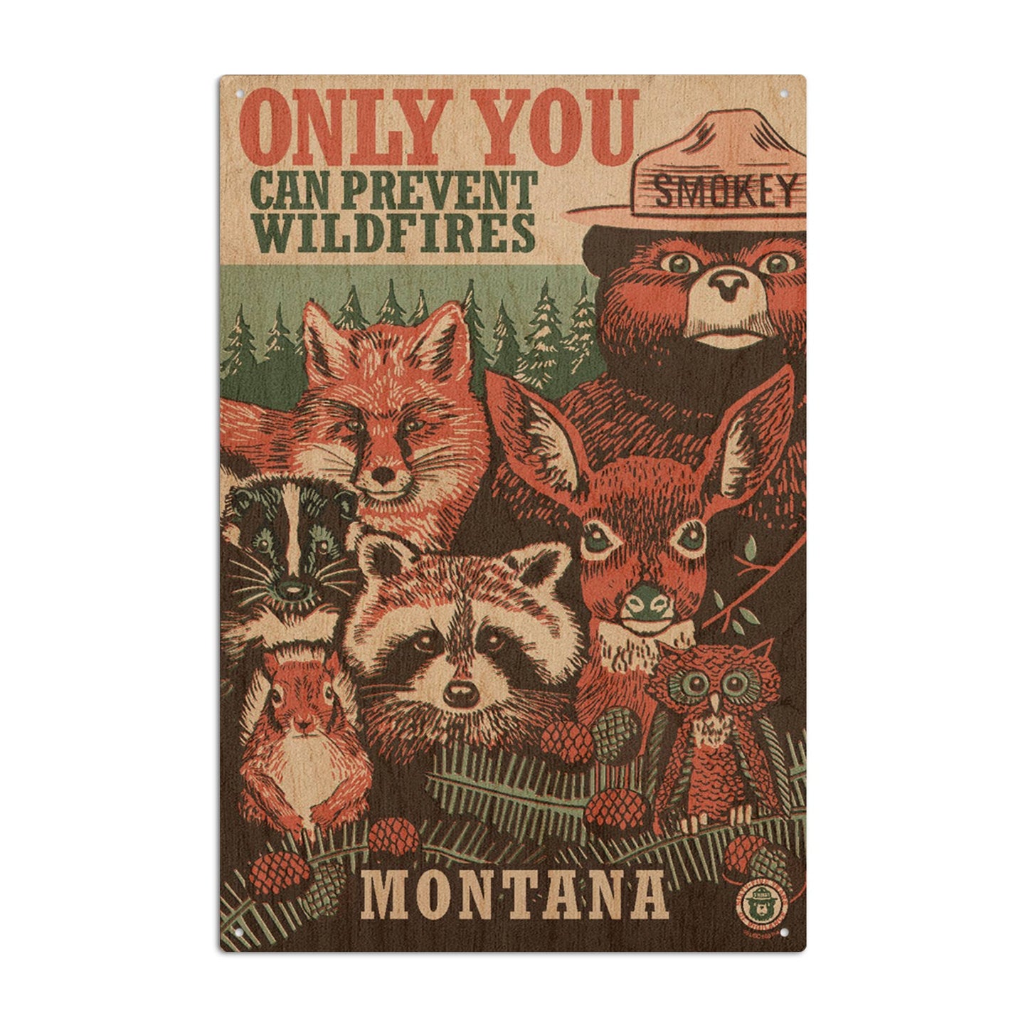 Montana, Smokey Bear and Woodland Wall Decor (9 Options)