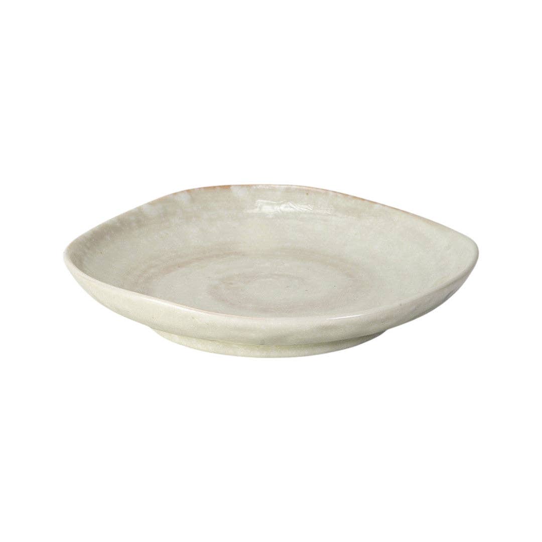 6.5"D Mino Ware Porcelain Appetizer Plate Hakeme Kobiki JP (6/48)