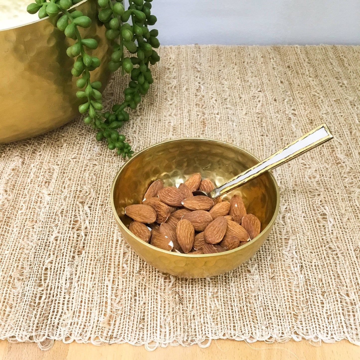 Mini Gold Aluminum Hammered Bowl