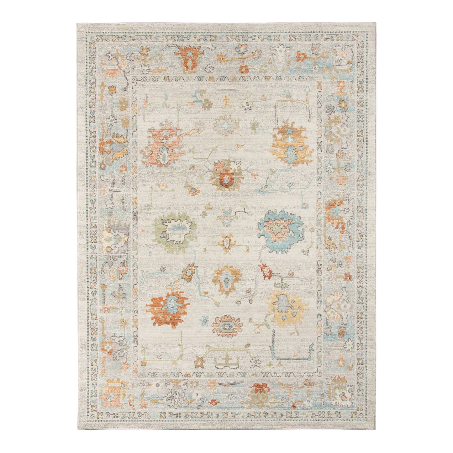 Bohemian Seaford Bordered Area Rug