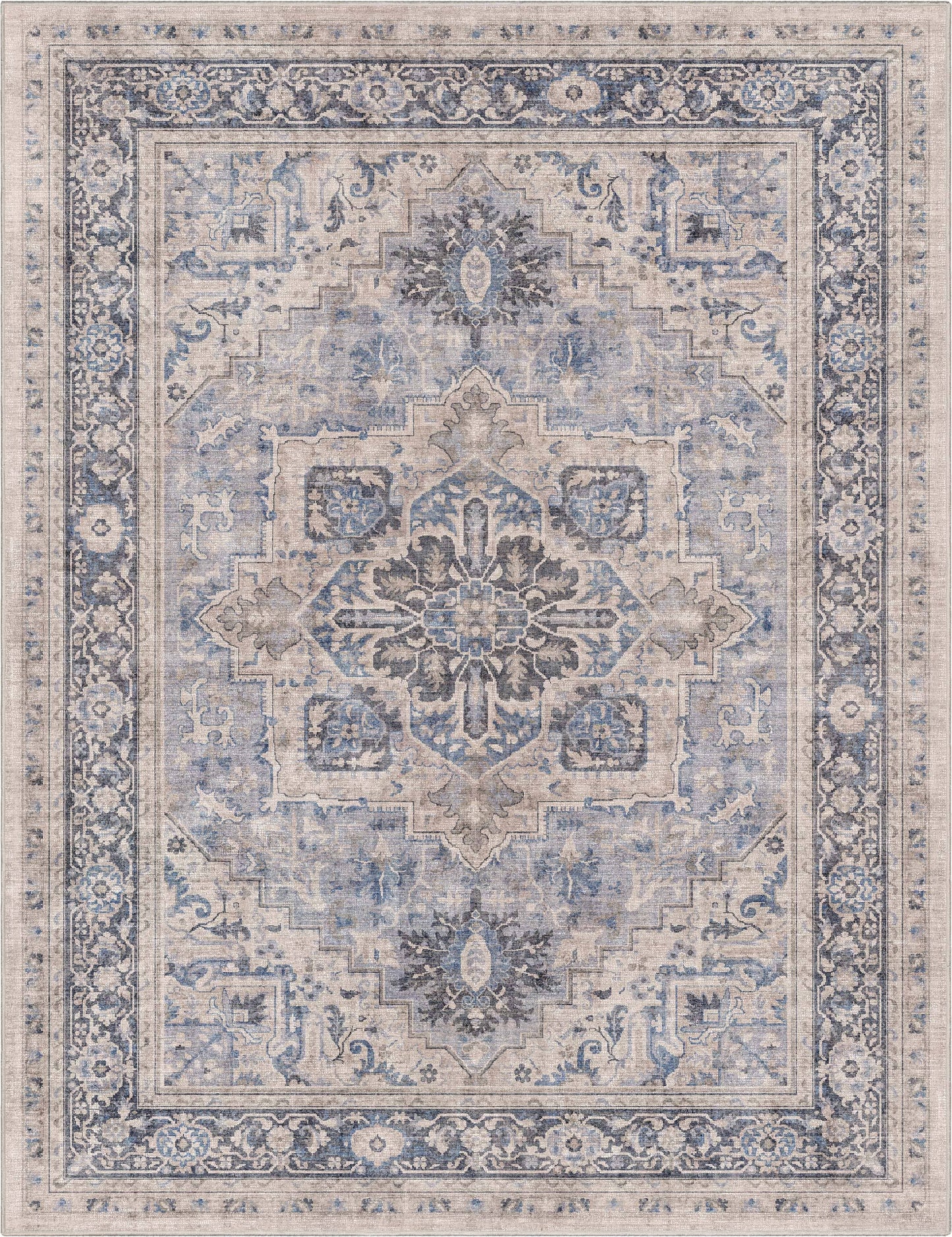 Tirana Vintage Medallion Oriental Flat-Weave Rug