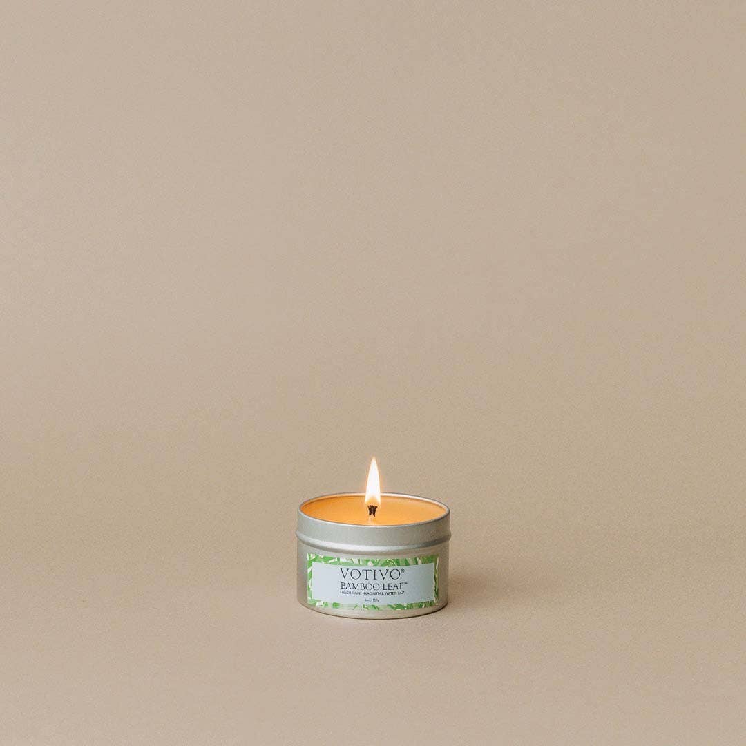 Aromatic Travel Tin Candle - Bamboo Leaf