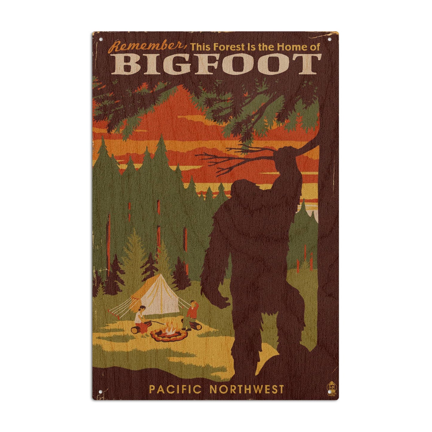 Pacific Northwest, Home of Bigfoot Wall Decor (9 Options)