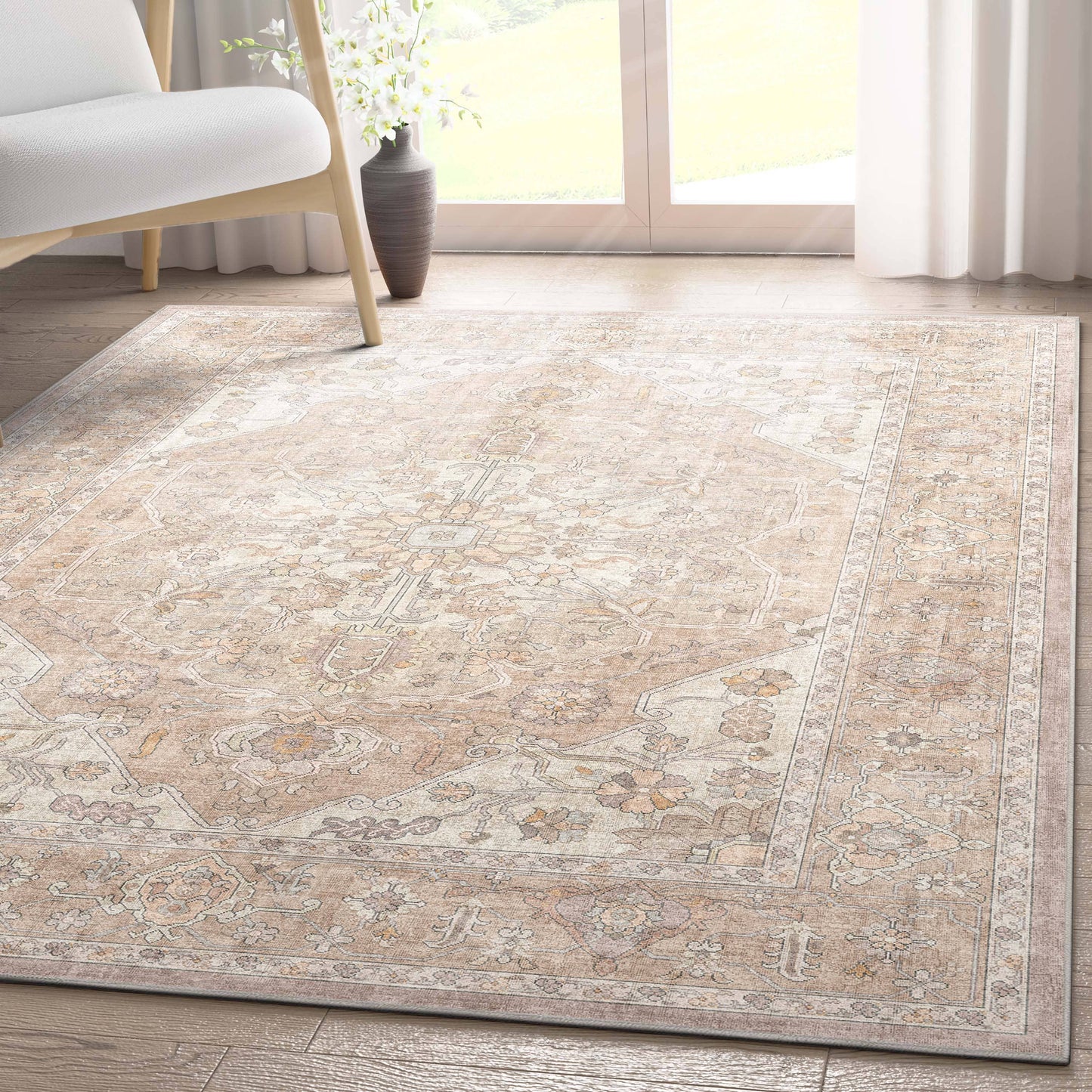 Antigua Vintage Persian Oriental Flat-Weave Rug