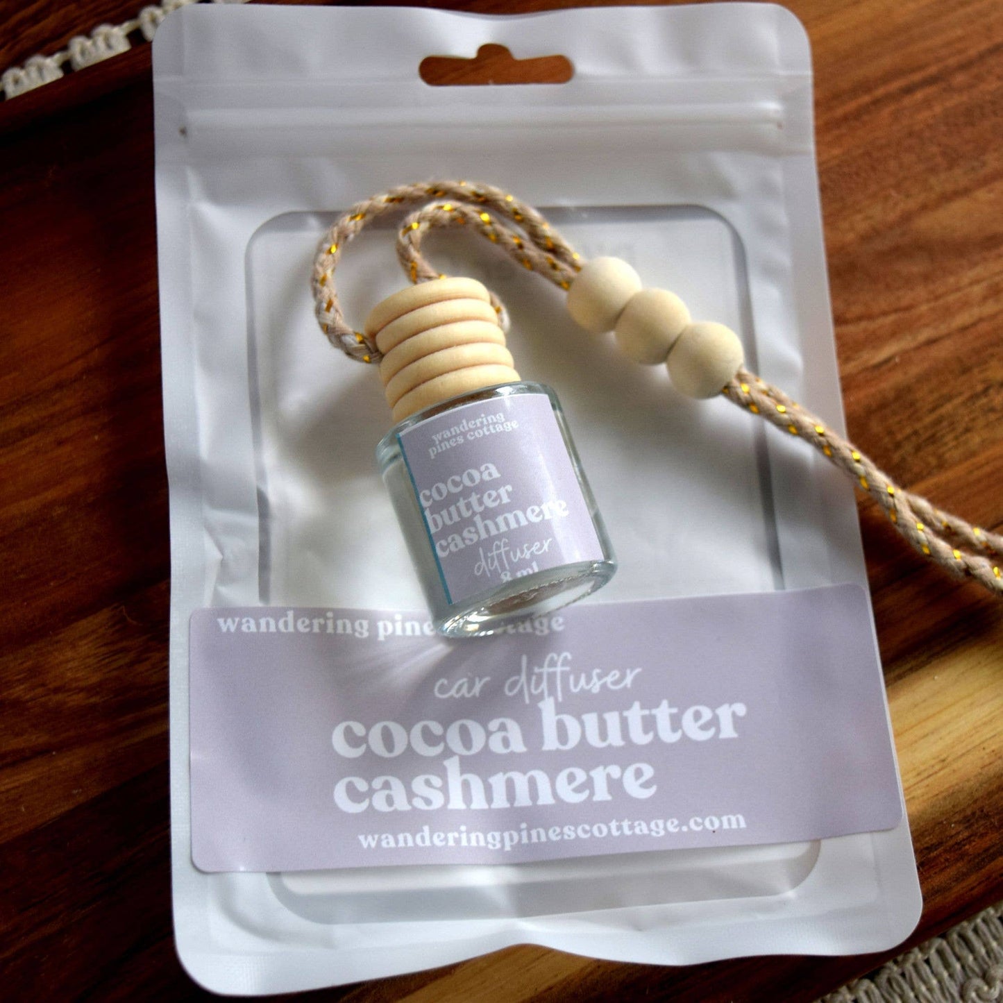 Hanging Car Diffuser 8 ml Cocoa Butter Cashmere