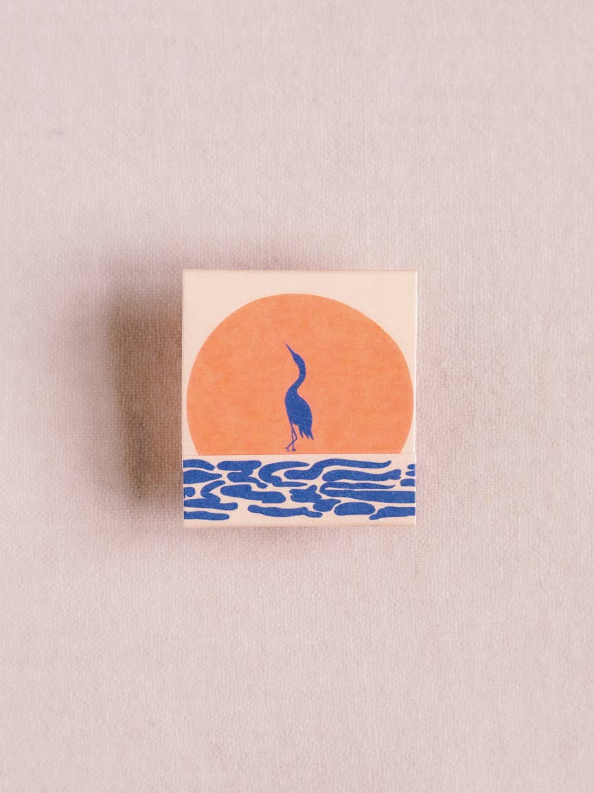 Tropical Sunset Birds Printed Matchbook