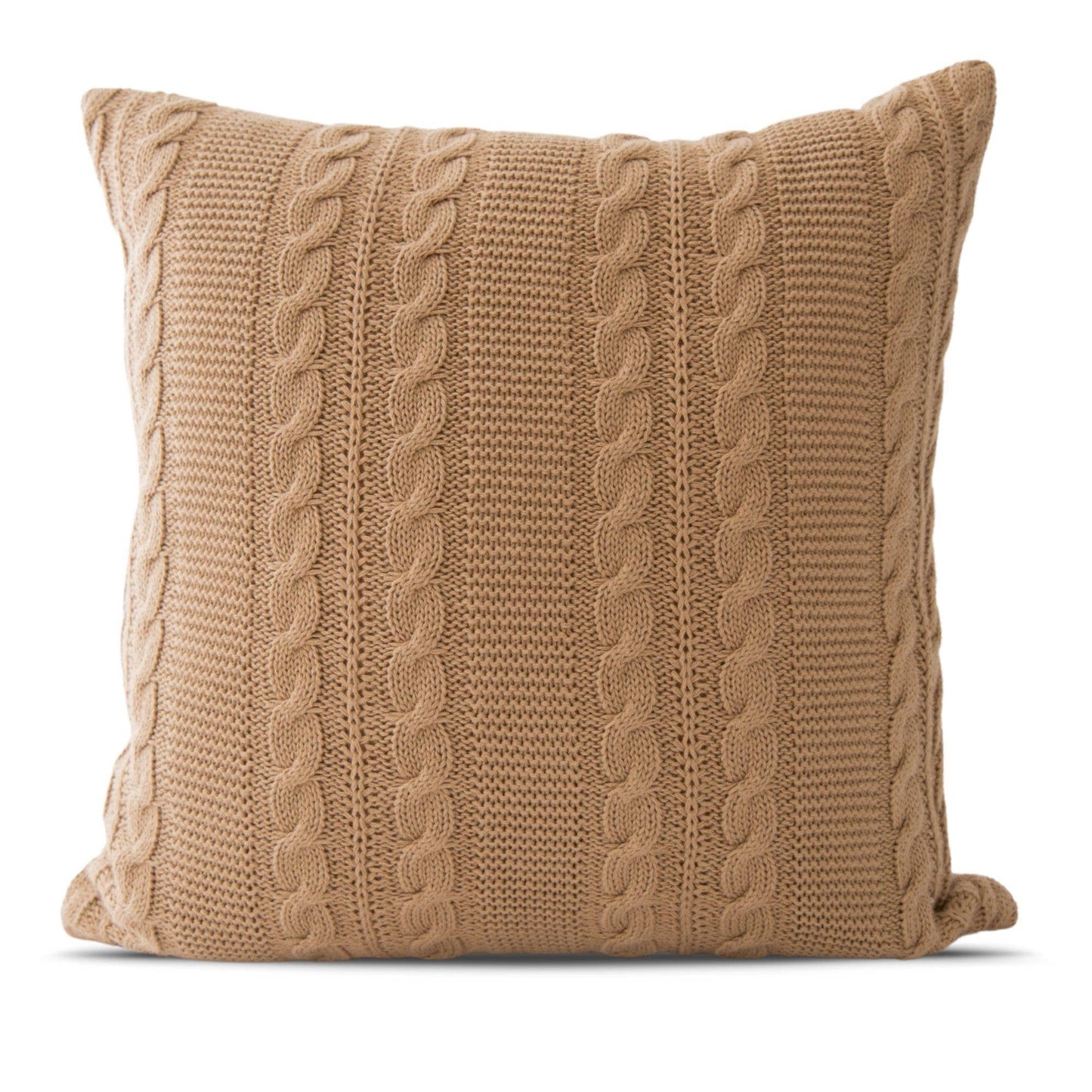 Luna Cable Knit Cotton Pillow Cover