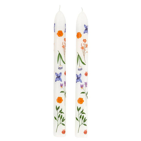 Taper Candle S/2-Boho Flower