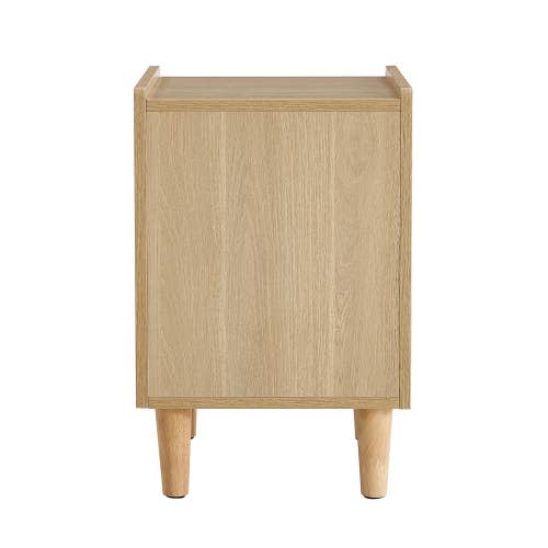 Storage cabinet MDF Board bedside cabinet Japanese rattan