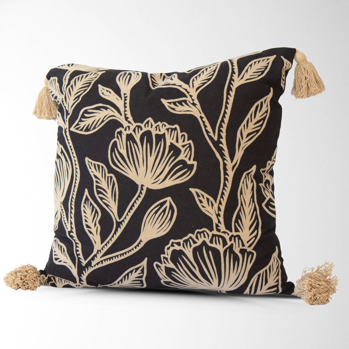 Diana Embroidered Vintage Floral Pillow Cover