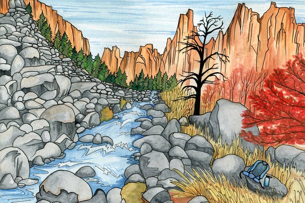 Smith Rock Gorge art print