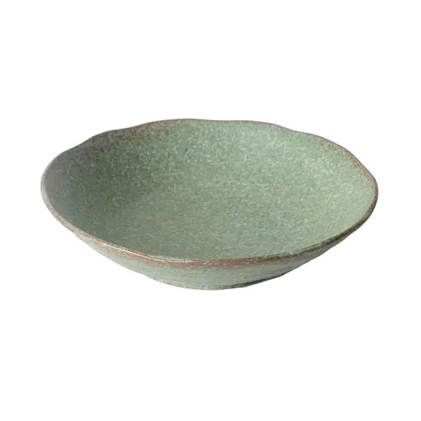 Nature Green 30oz 8.25"D x 2"H Shallow Bowl Deep Plate