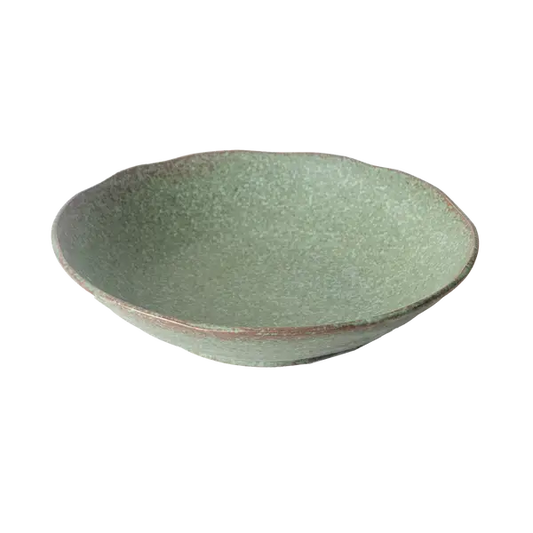 Nature Green 30oz 8.25"D x 2"H Shallow Bowl Deep Plate