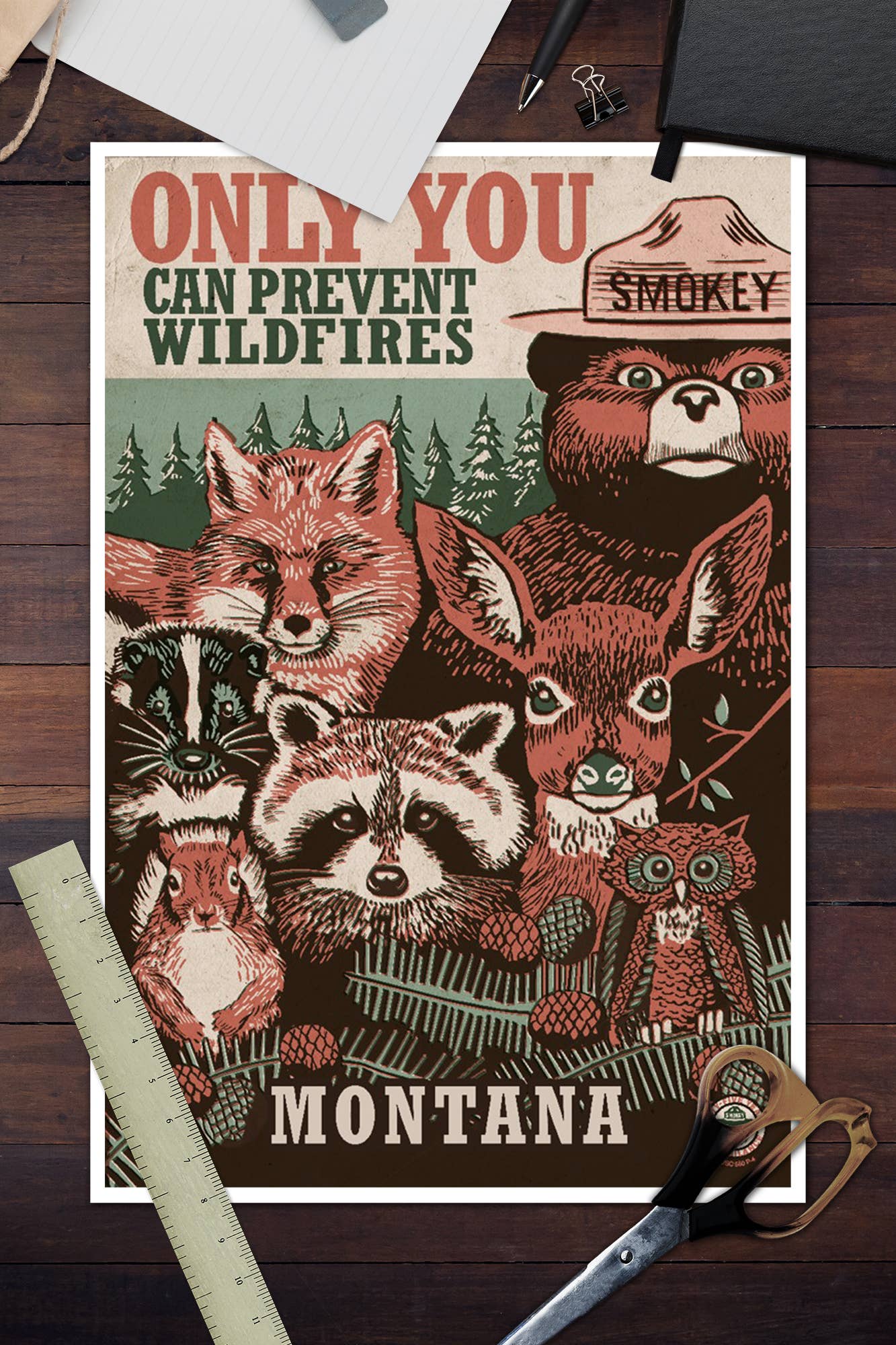 Montana, Smokey Bear and Woodland Wall Decor (9 Options)