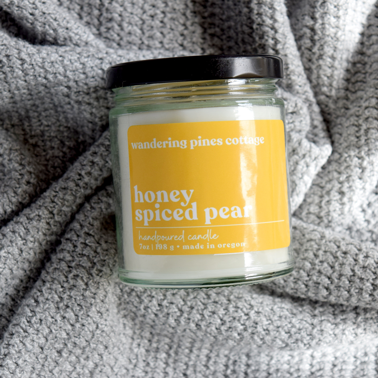 Honey Spiced Pear Candle - 7 oz Glass Jar Candle