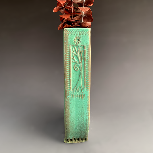 Macone Clay / Spooner Creek Short Wall Vase gray or green