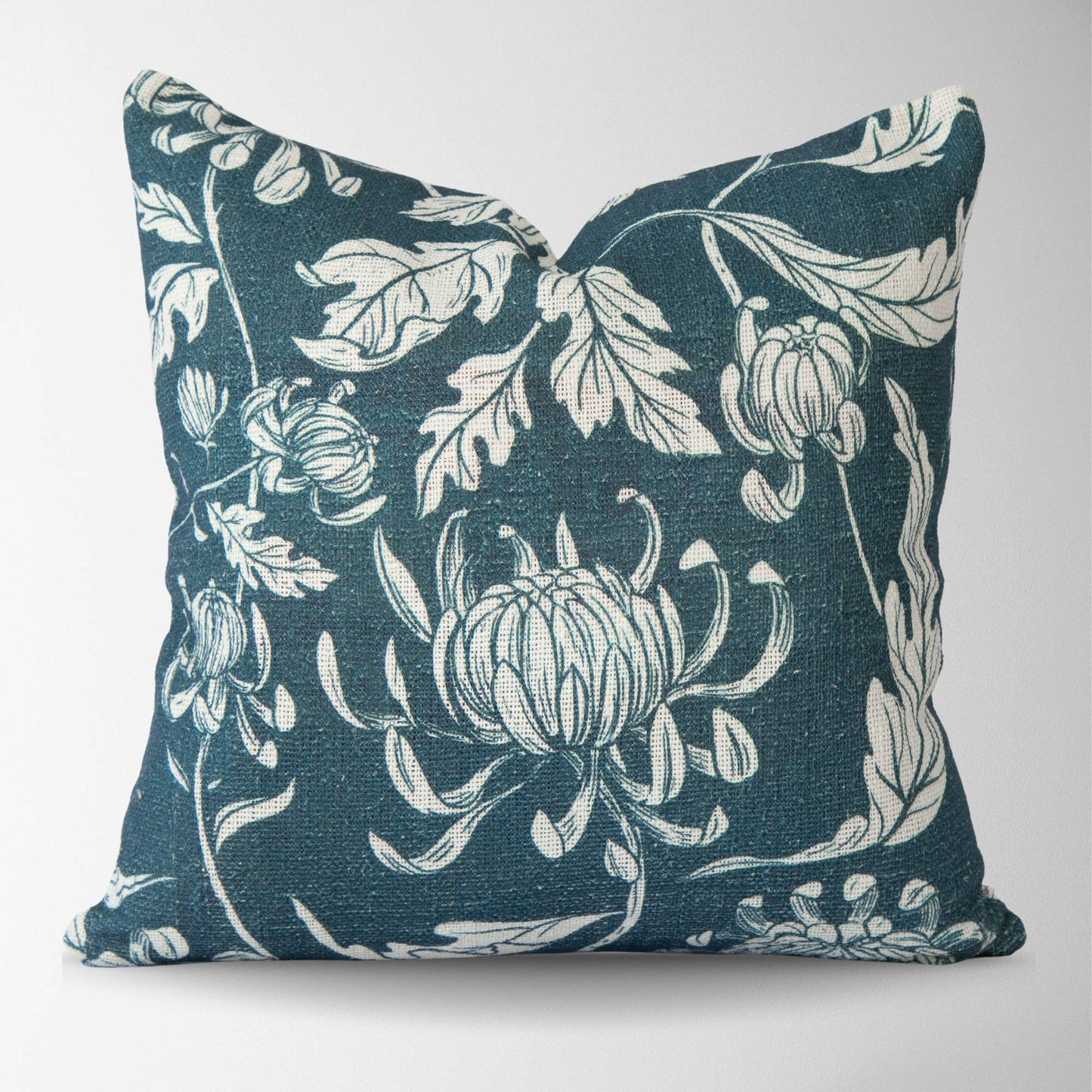 Everly Vintage Peony Block Print Floral Pillow Cover