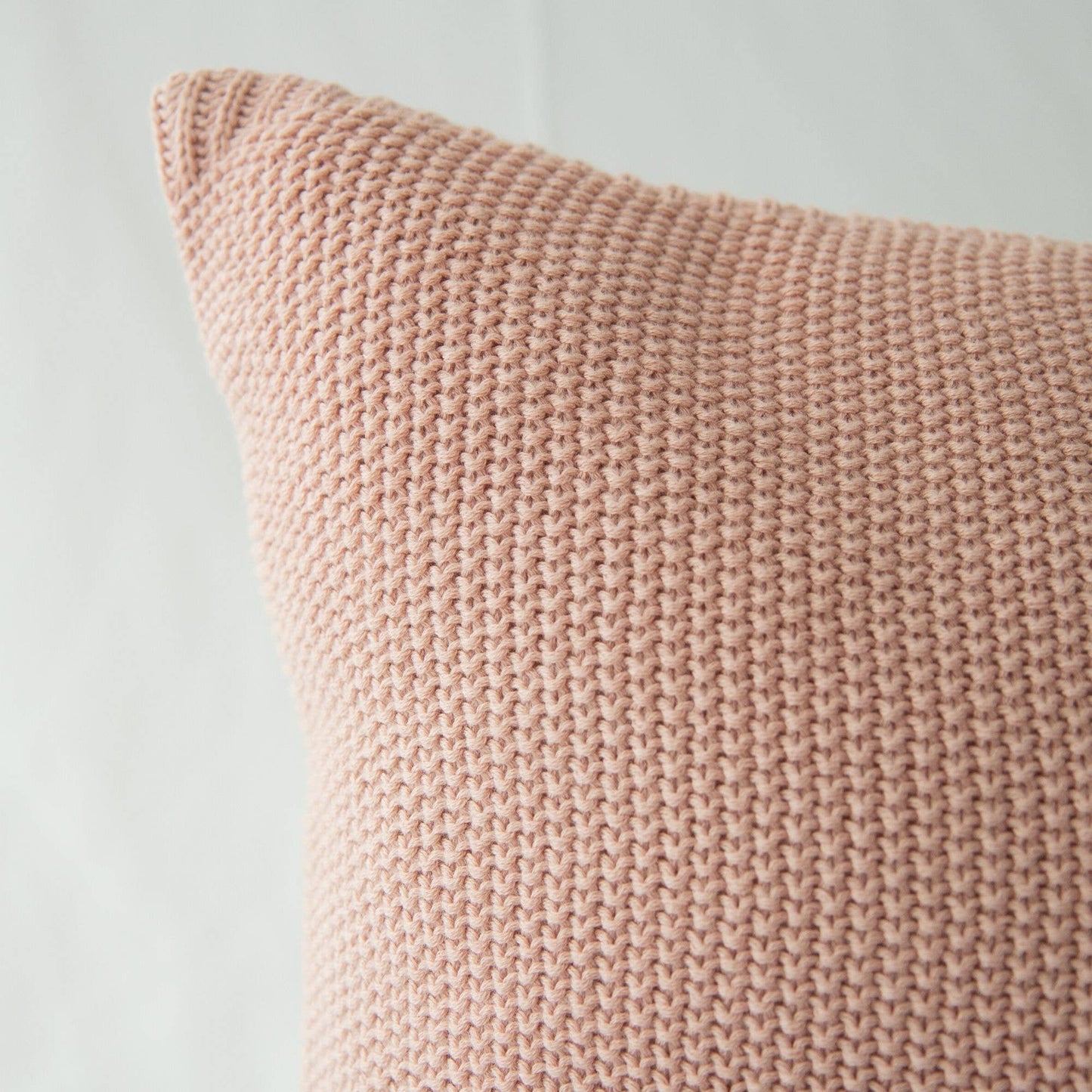 Sia Cotton Seedstitch Knit Pillow Cover