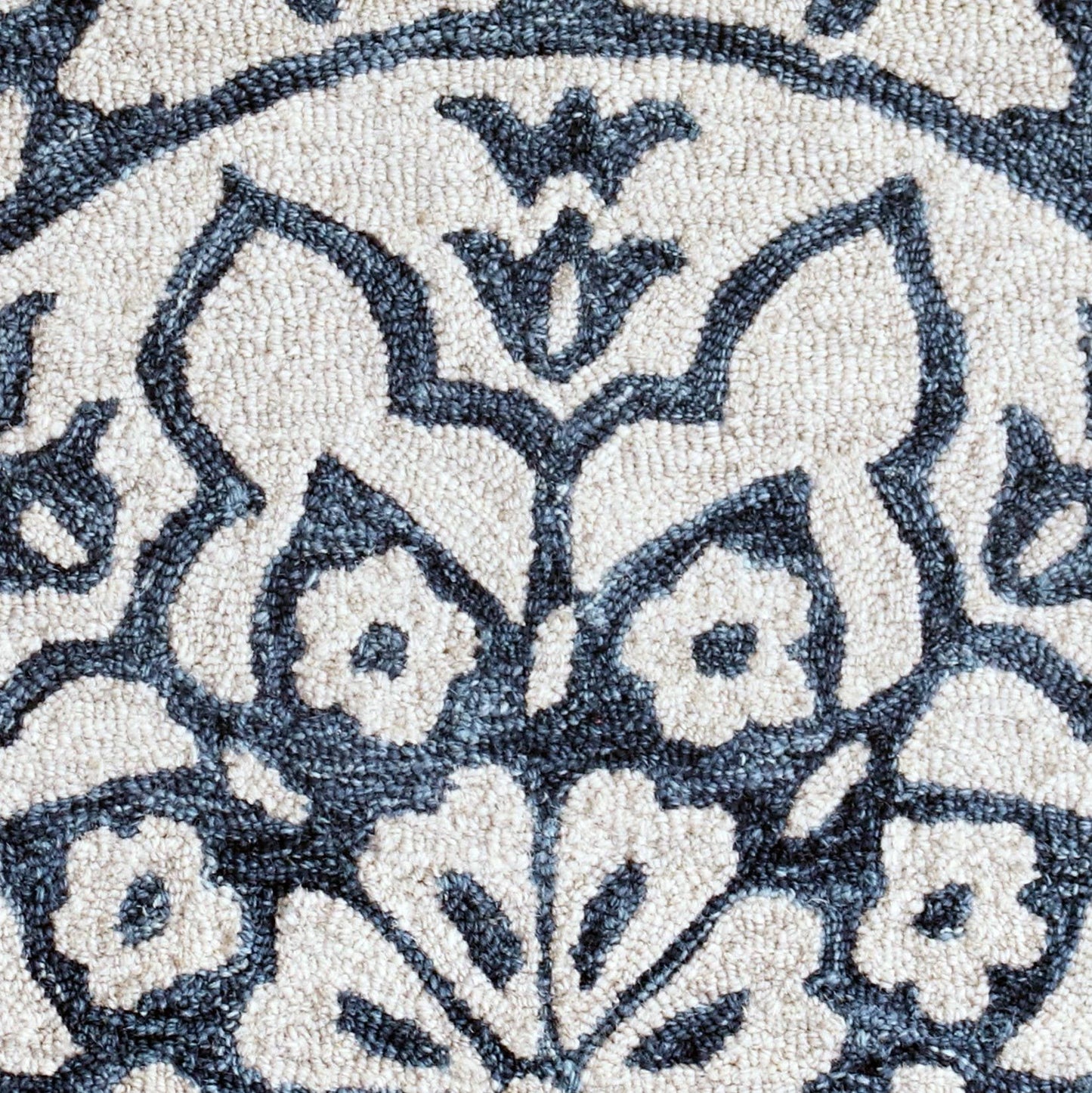 Modern Mosaic Medallion Hearth Rug  2'3" x 3'10" WOOL