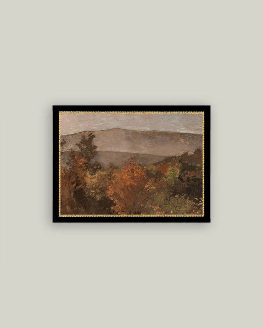 Autumn Tree Tops Framed Antique Art