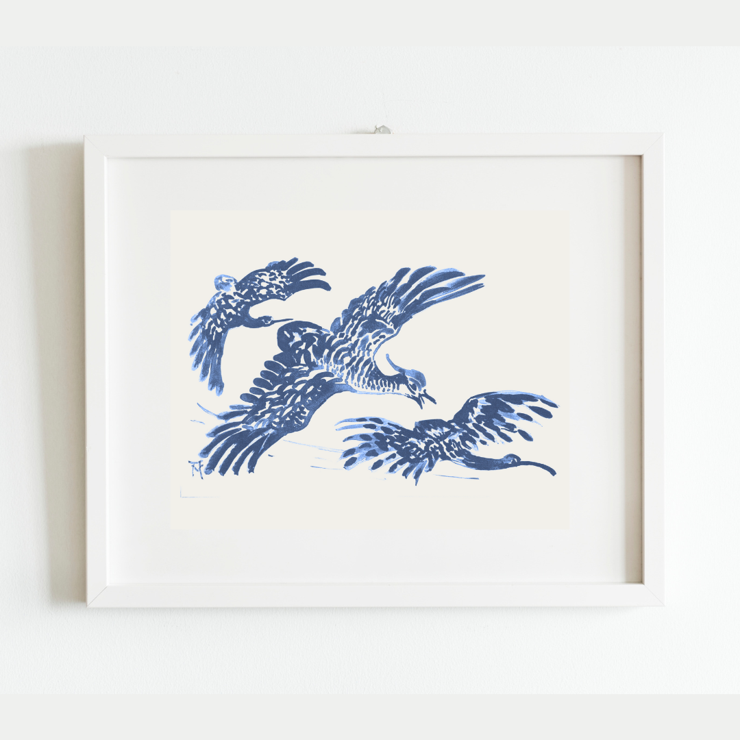 Birds In Flight Art Print