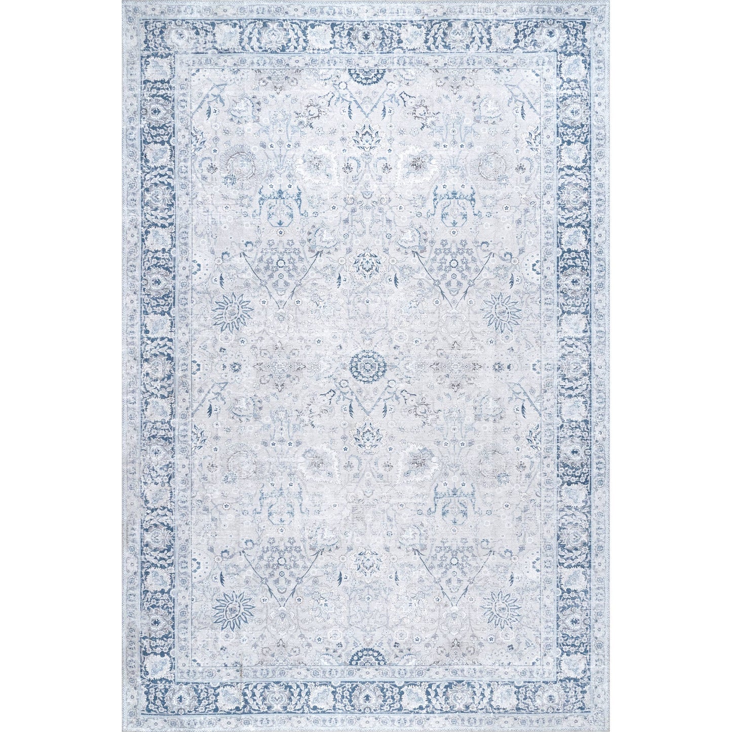 Lauren Liess Bayberry Vintage Machine Washable Area Rug