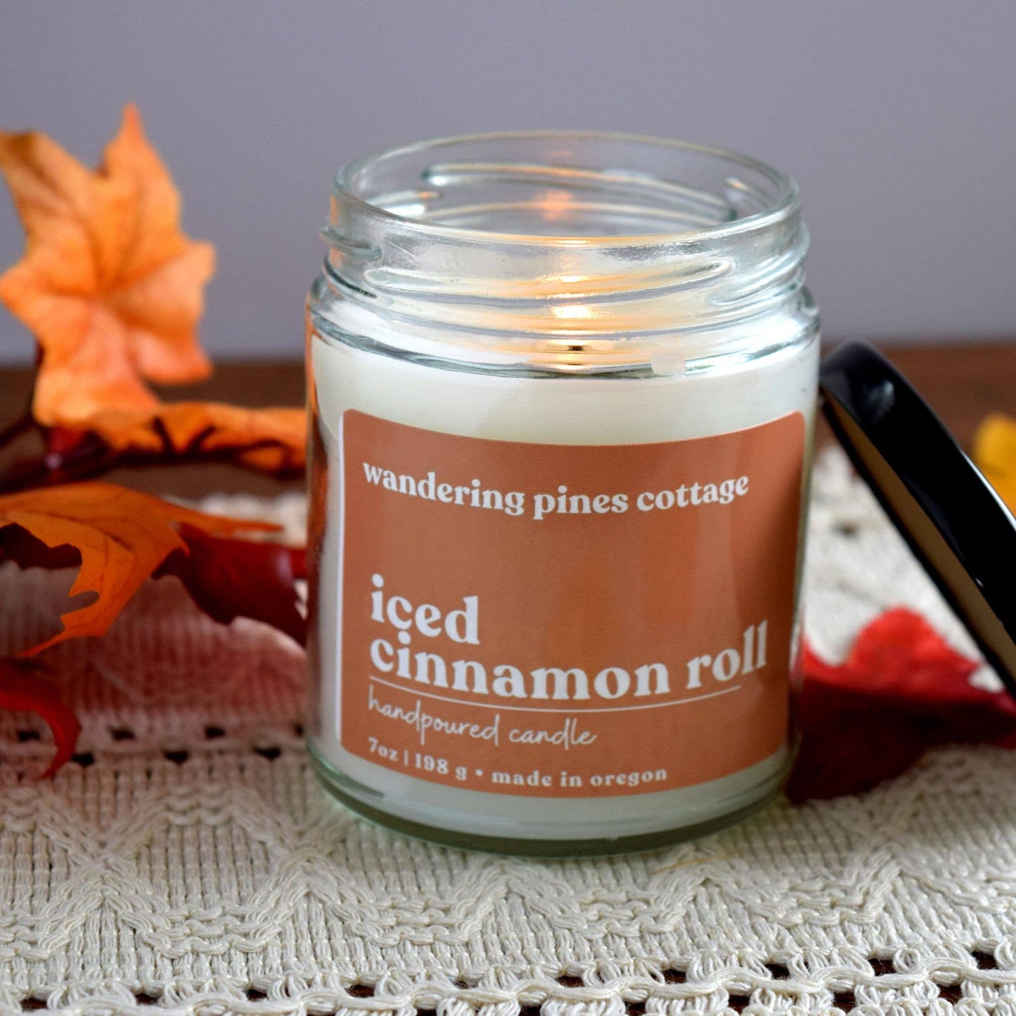 Iced Cinnamon Roll Candle - 7 oz Glass Jar Candle