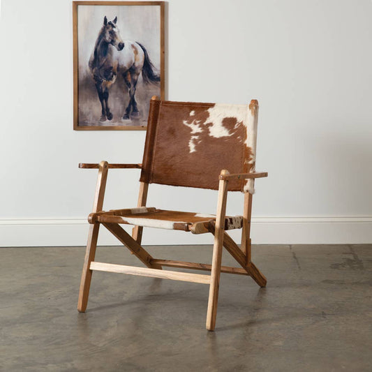 Western Modern Ranch Folding Chair