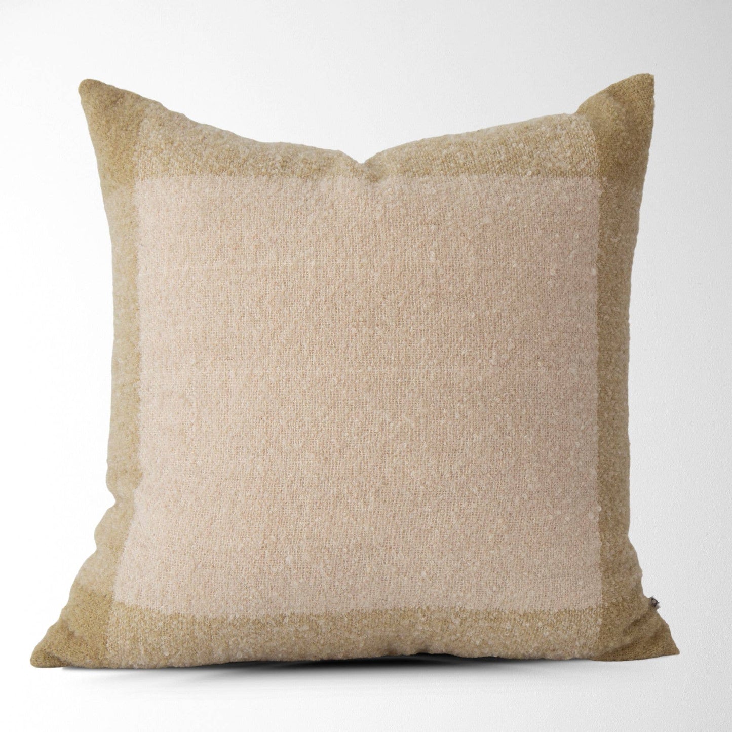 Oden Boucle with Border Pillow Cover