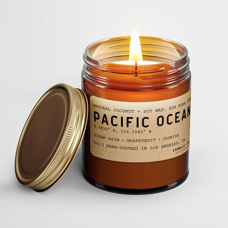 Pacific Ocean Candle: Natural Coconut Soy Wax Candle