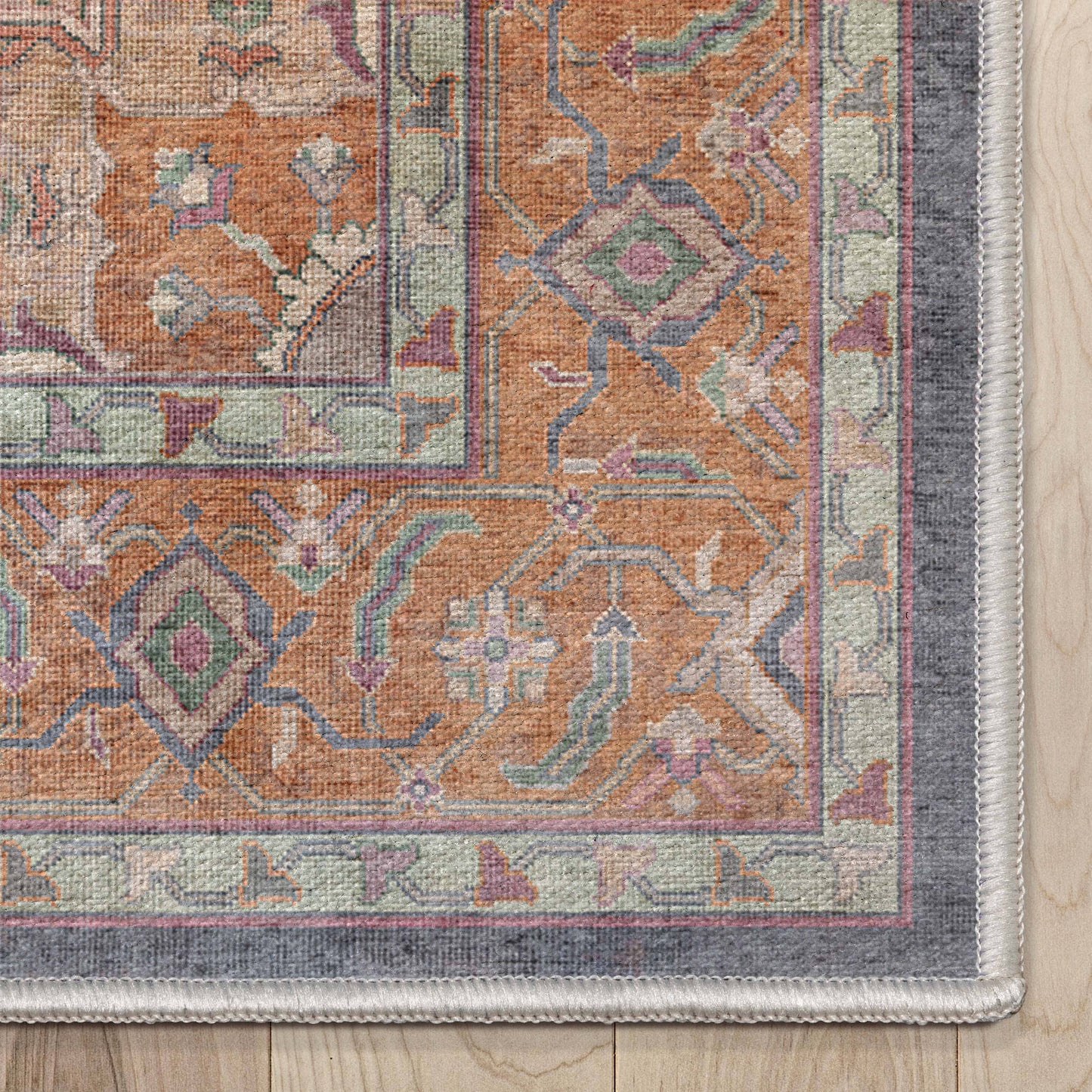 Paris Vintage Oriental Persian Flat-Weave Rug