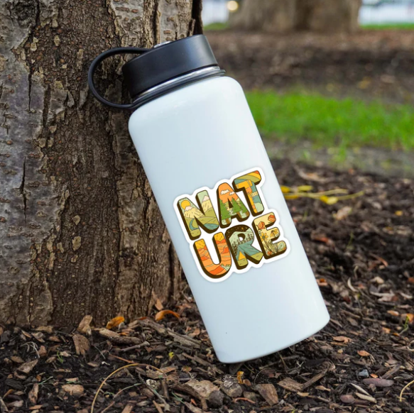Nature Lettering Sticker