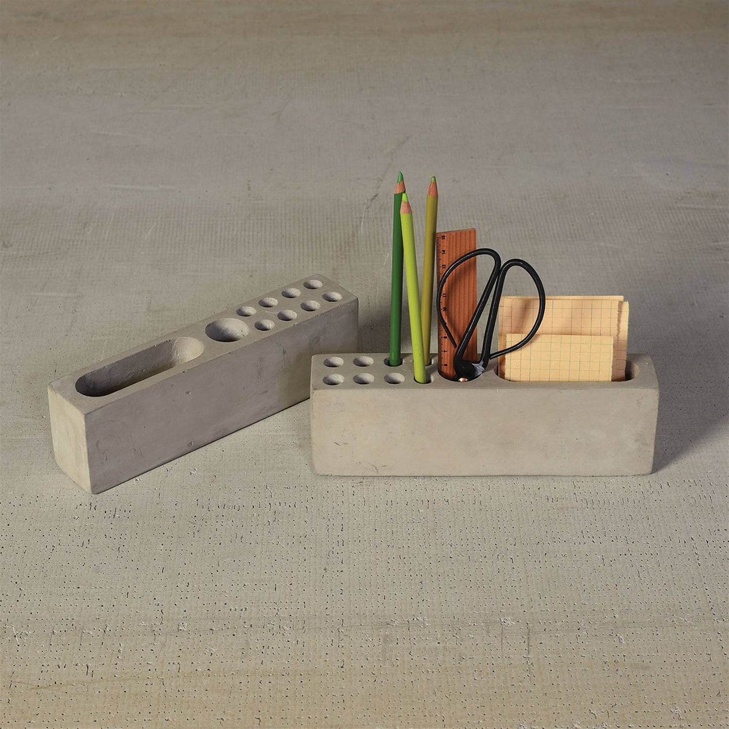 Desk Organizer, Cement