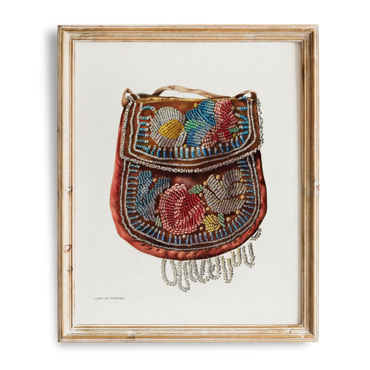 Vintage Saddle Bag Painting  | Desert Wall Art | Rustic Boho