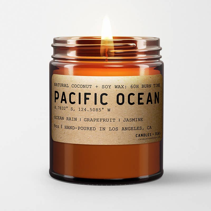 Pacific Ocean Candle: Natural Coconut Soy Wax Candle