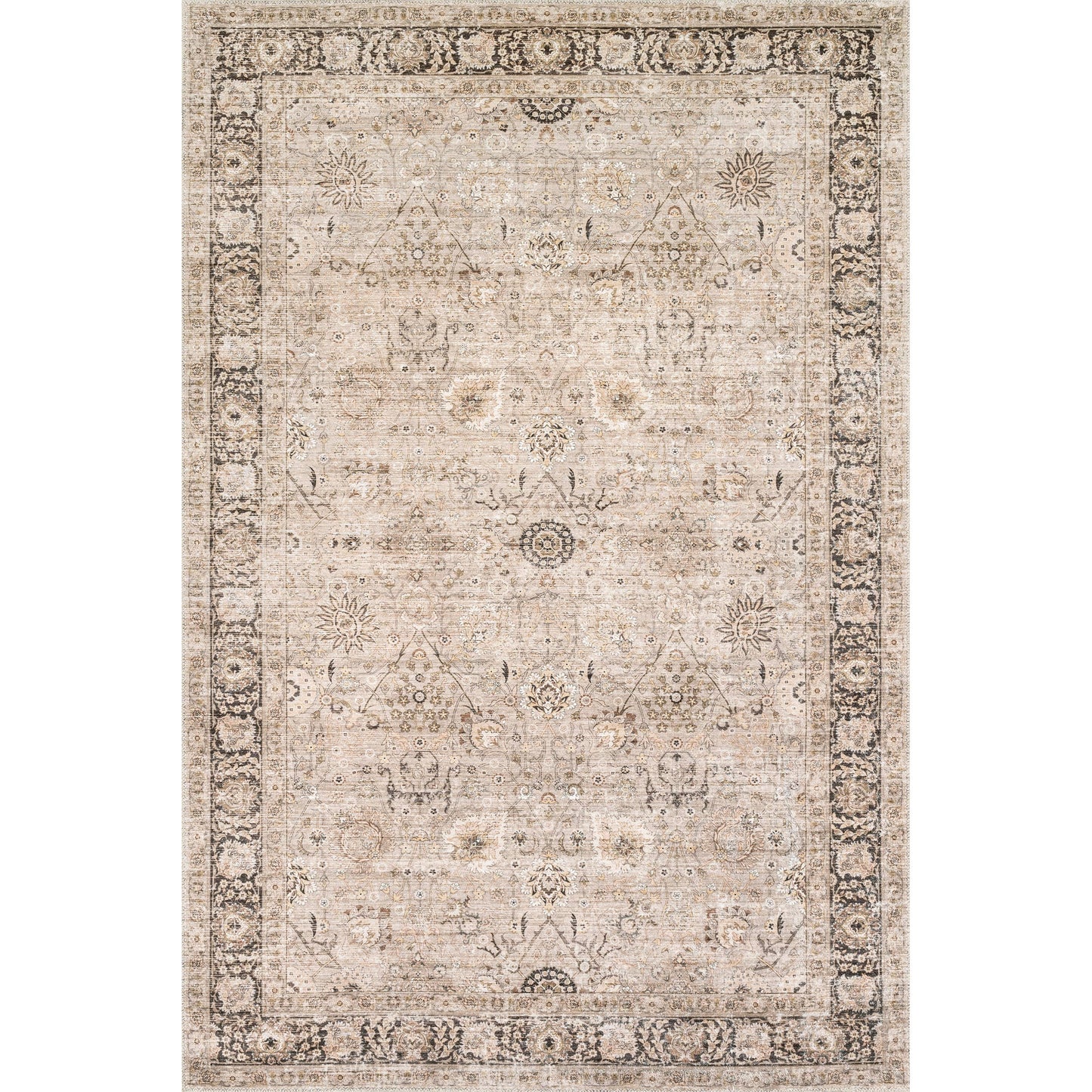 Lauren Liess Bayberry Vintage Machine Washable Area Rug