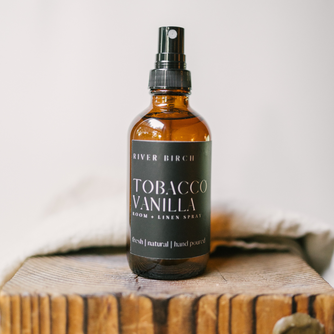 Tobacco Vanilla - 4 oz Amber Glass Room + Linen Spray