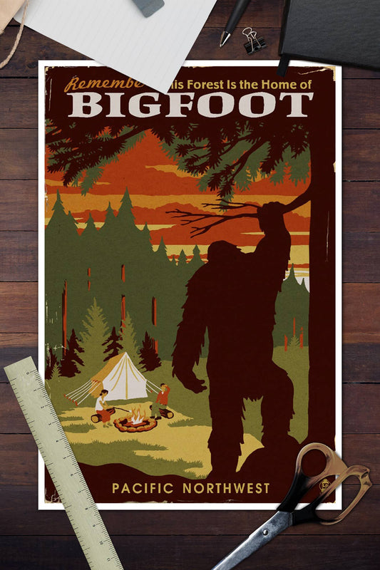 Pacific Northwest, Home of Bigfoot Wall Decor (9 Options)