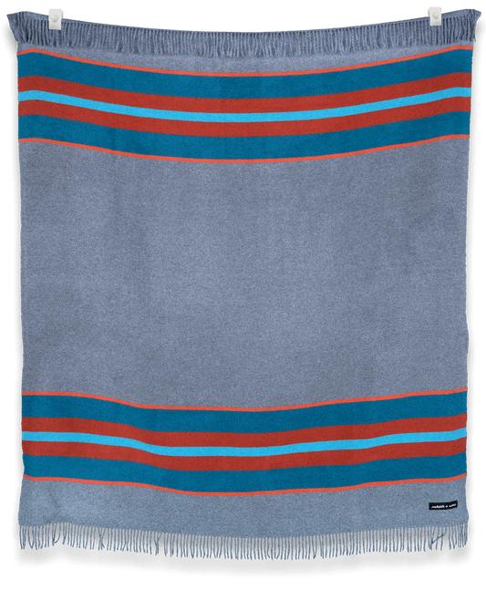 Sakcloth & Ashes Throw Blanket (Camp Rapids) Wool Blanket, soft