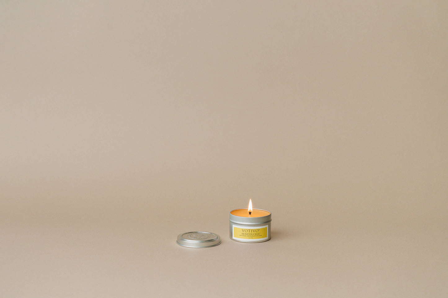 Aromatic Travel Tin Candle - Honeysuckle