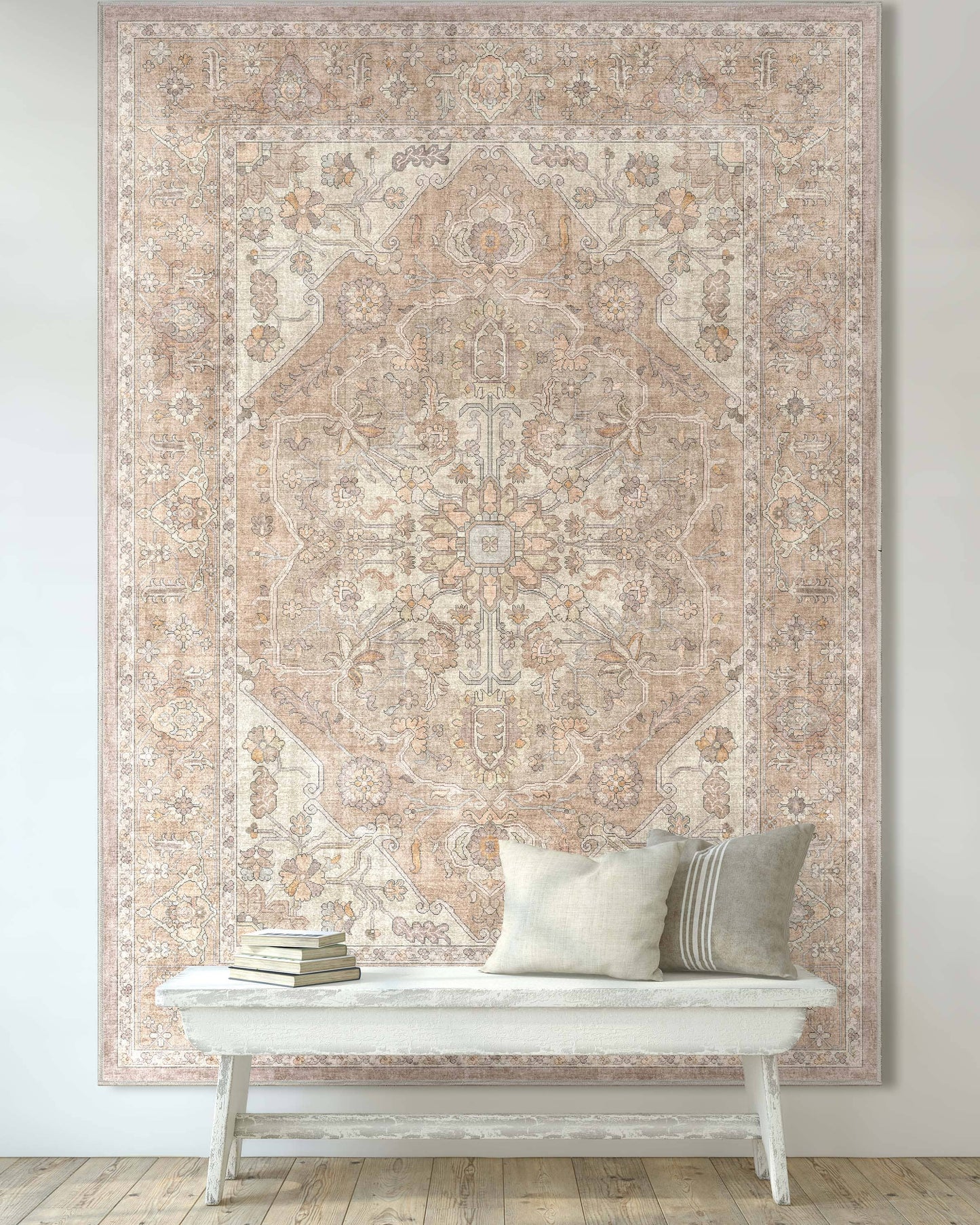 Antigua Vintage Persian Oriental Flat-Weave Rug