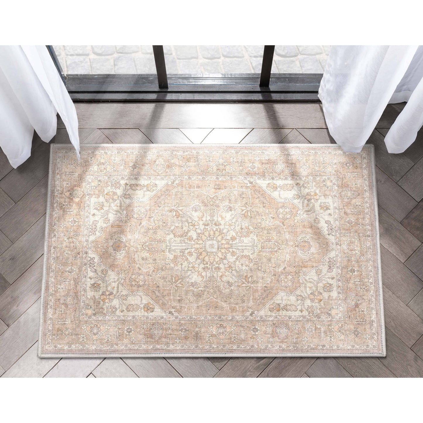 Antigua Vintage Persian Oriental Flat-Weave Rug