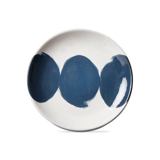 Burshstroke Appetizer Plate - Blue