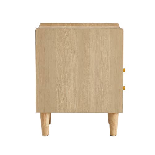 Storage cabinet MDF Board bedside cabinet Japanese rattan