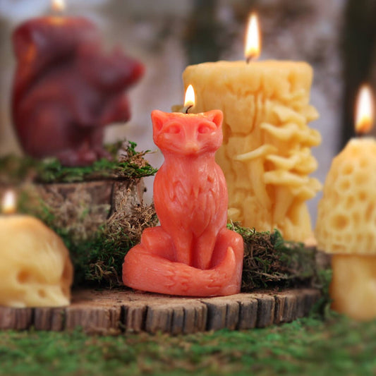 Beeswax Fox Candle