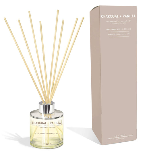 Charcoal & Vanilla Reed Diffuser - Ivory