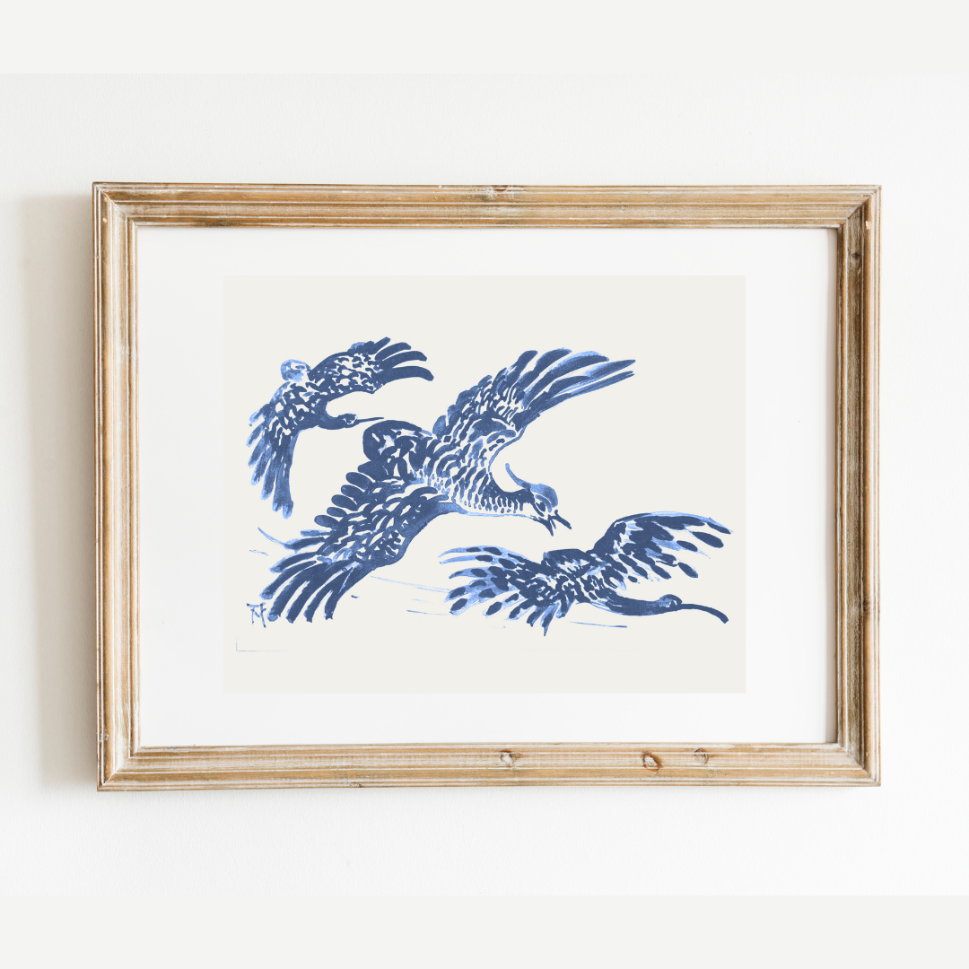 Birds In Flight Art Print