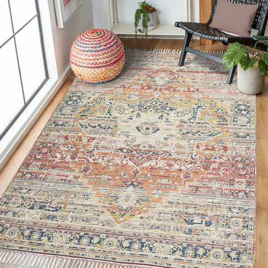 Prairie Leawood Multicolor Jute/Polyester Area Rug